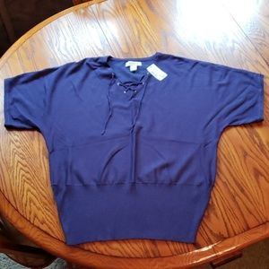 NWT CJ Banks short sleeve sweater